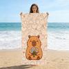 Capybara Cartoon Strandtuch Schnelltrocknend Klein bis Groß Handtuch für Strand Pool Sport Yoga Fitnessstudio Zuhause Handtuch Geschenk für Freund Sandfrei
