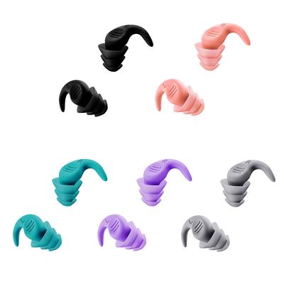 1 pár plaveckých špuntov do uší Opakovane použiteľné Vodné športy Plážové bazénové doplnky Ergonomika Špuntky do uší na spanie Redukcia hluku