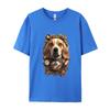 Funny Beagle Dog TShirt Mechanical Engineer Dog Cosie Printed Tops Tees Retro Cotton Men Top Tshirts