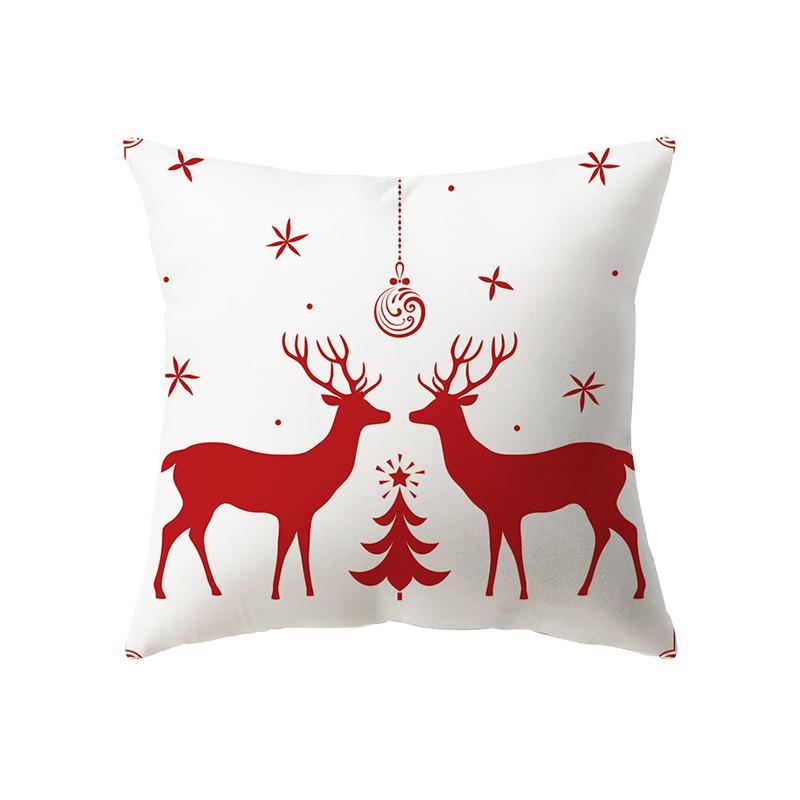 Χριστουγεννιάτικη Διακόσμηση Χριστουγεννιάτικο Θέμα Εκτύπωση Σχέδιο Κάλυμμα Μαξιλαριού Διακόσμηση Σαλονιού Σπιτιού Κάλυμμα Μαξιλαριού Μαξιλάρι