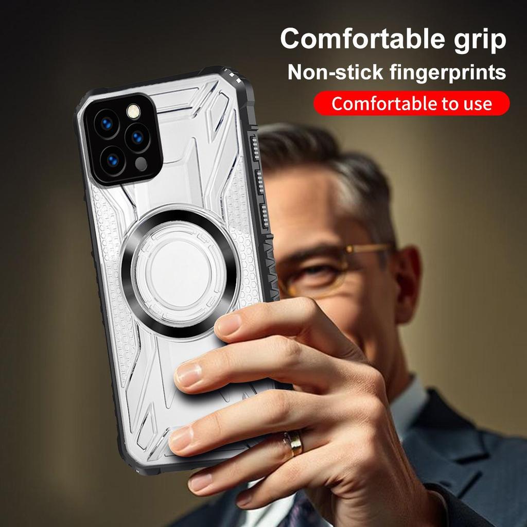 Battle Shadow Series Armor Phone Case for iPhone 16 ProMax,15 Pro,14 Pro,13 Pro Shockproof Anti‑Drop Protective Cover