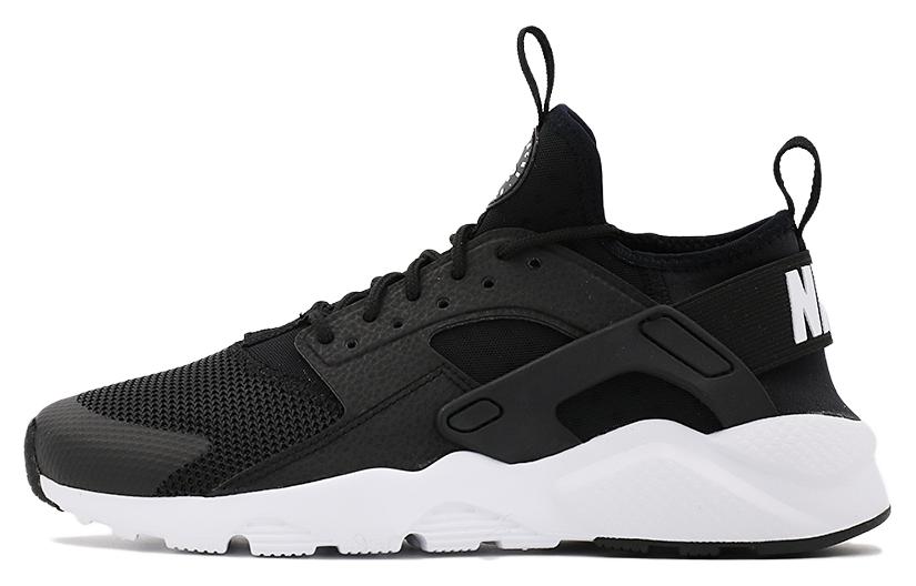 Nike Air Huarache Run Ultra Low  Black White  Gs 847569-002 35.5