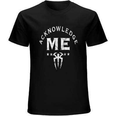 Men's Roman Reigns Acknowledge Me T Shirt Black