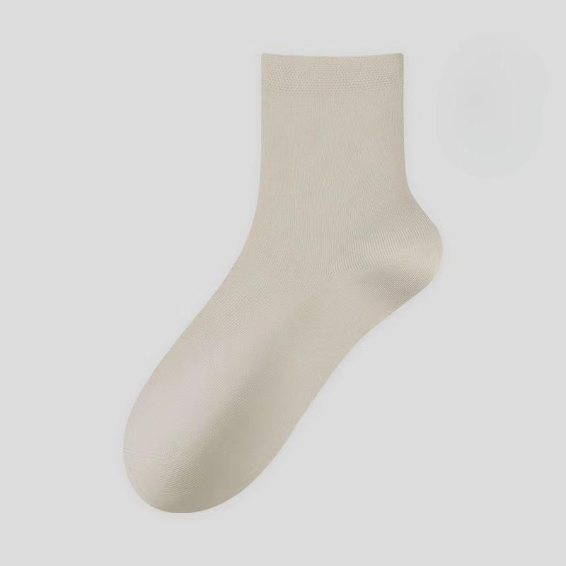 Sock Children's Short Socks - Summer and Spring Style, Pure Cotton, Anti-odor, Sweat-absorbing Short Tube Cotton Socks, Thin Style, Mid-length Socks