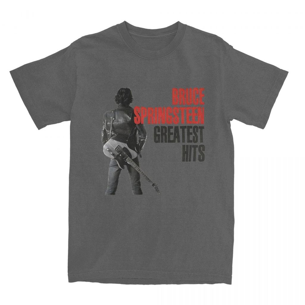 Bruce Springsteens T-Shirt Men Funny Cotton Tee Shirt Round Neck Short Sleeve T Shirts Summer Tops