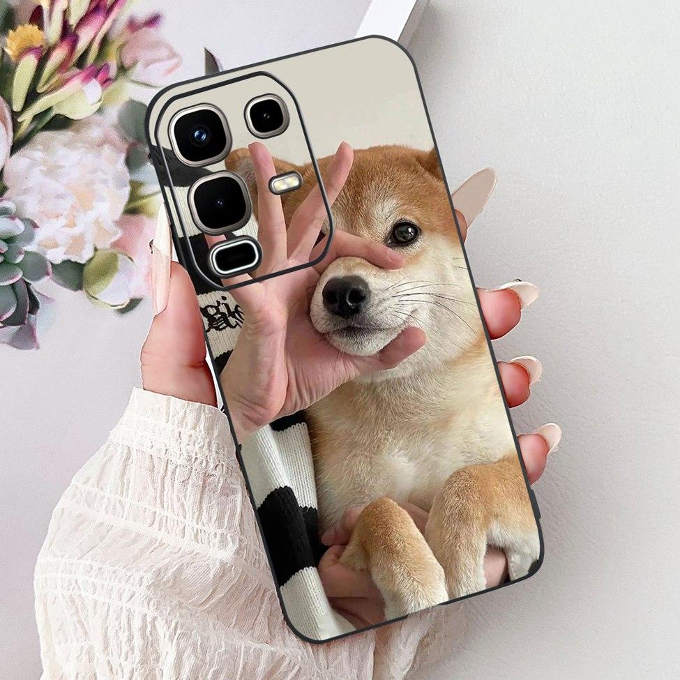 Per Infinix Note 50s X6870 Cover Posteriore Per Infinix Note 50s 5G Custodia Silicone Moda Lusso Fiori Gatto Carino Dipinto Divertente Paraurti