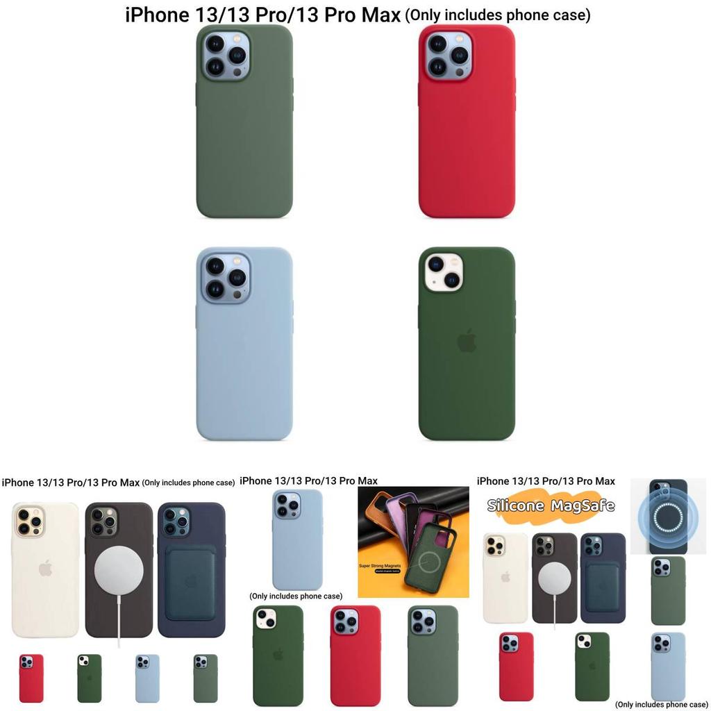 Apple 13 Oficiální tekutý silikon Magnetická adsorpce Kreslený kryt pro iPhone 13