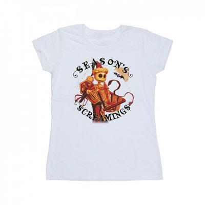 Womens/Ladies The Nightmare Before Christmas Seasons Screamings Cotton T-Shirt