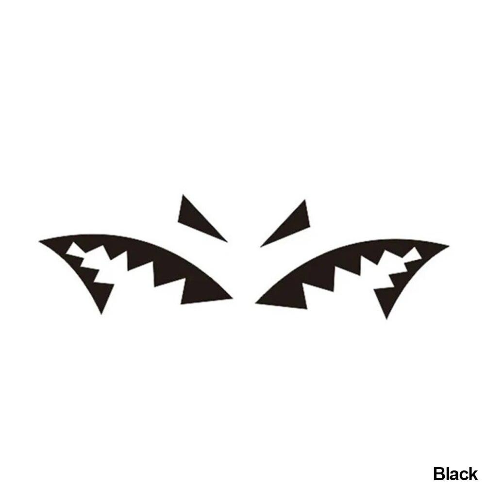 2Pcs Creative Car Sticker Reflective Shark Fin Antenna Shark Mouth Vinyl Decal Car Accessories Decoration Stickers Universal