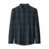 Fashion Plaid Shirt Men's Autumn New Young and Middle-Aged Casual Slim-Fit Figure Flattering Shirt Men's Clothing Elegant Cardigan