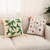 BUYNOW Velvet Floral Embroidered Pillowcase Rustic Vintage American Cushion Cover Home Bedroom Saddle Decor cojines para sala