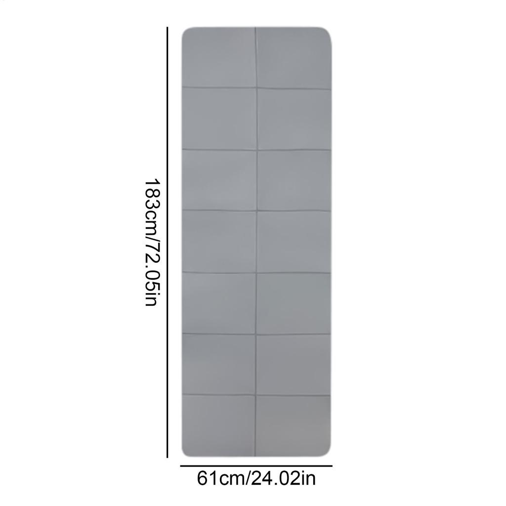 1 Piece TPE Foldable Yoga Mat, Durable, High Quality Non-slip, Wear-resistant, Lightweight, Solid Color Design