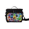 Geometry Dash Lunch Box for Kids Teens Insulated Lunch Bag Portable Cooler Bag Large Capacity Gray