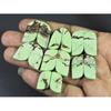 150Cts. Natural Lemon Chrysoprase Fancy Cabachon Loose Gemstone 07 Pcs Lot C-2589