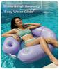 Press To Inflate Swim Floats Water Hammock Pool Lounge Sleeping Pad for Adults Thickened PVC Swimming Accessories