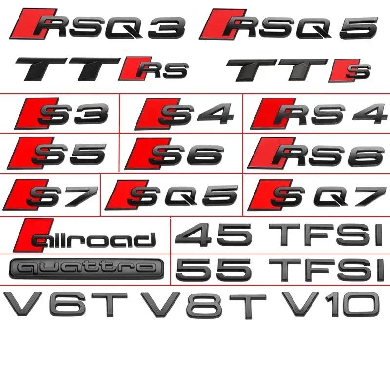 For hot Embelm Sticker S3 S4 S5 S6 rs3 rs4 rs5 TTS SQ5 SQ7 ABS Automobile Fender Luggage Modification Badge Sticker Auto Parts