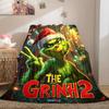 Christmas Gift Comedy Movie How the Grinch Stole Christmas blanket home warming, four season bed decoration sofa cover flannel throwing blanket K15