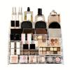Clear Acrylic Multilayer Perfume Organizer | Compact Countertop Display for Dresser, No Power Required, 27 Inches Height, 3.2 Cubic Feet Capacity