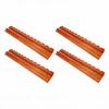 Scalloped Mahjong Rack Non Slip 17 Inch Wooden Mahjong Rack with Pusher for Home Gatherings