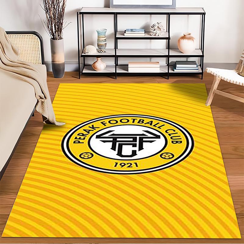 Perak FC Emblem Design Rug - Non-slip rug suitable for living room and bedroom sofas