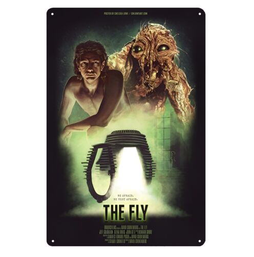 The Fly Horror Movie Metal Poster Tin Sign xcm Collectable PlaqueAluminum 20x30cm(7.8x11.8inch)