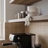 3D Printing Exquisite Movable Joint Coffee Cup Decoration Cute Brown Coffee Bean Decoration Suitable for Coffee Shop Living Room Decoration
