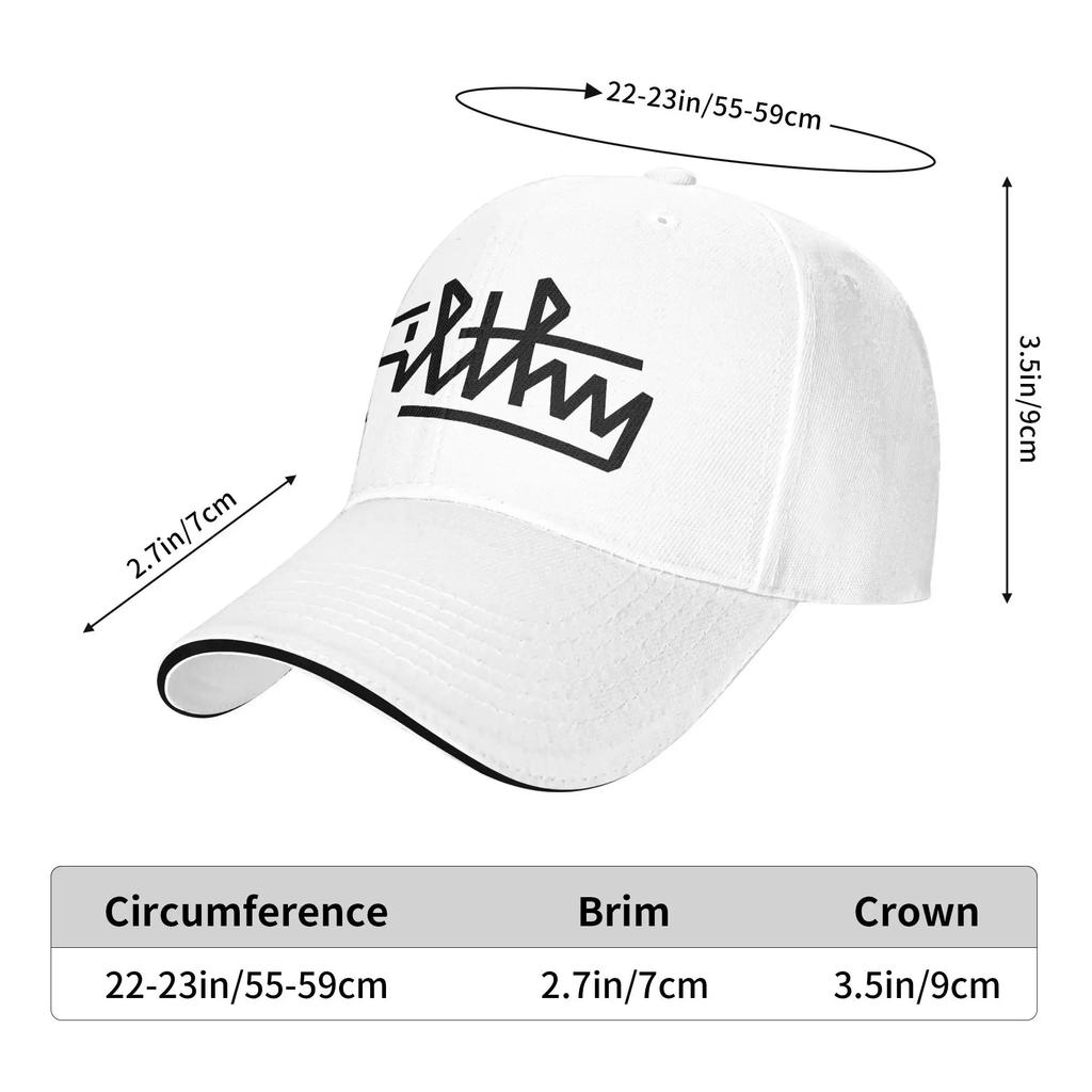 Summer Casual Baseball Cap Art Black Filthy Letter Outdoor Gym Trucker Hat For Female Male Dropshipping  DIY Print Baseball Caps