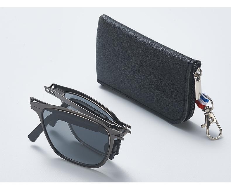 Lightweight Foldable Polarized Sunglasses with Anti-Lost Design - Perfect for Fashionable Outings.