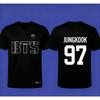 Kpop BTS Printed T-Shirt Unisex Short Sleeve Crewneck Graphic Black Tee Bangtan Fan Support Merchandise Casual Summer Streetwear Tops