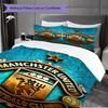 Glory Manchesters Emblematic Pride Three-piece set (1 * duvet cover + 2 * pillowcase, without core) 2D Flat Christmas birthday gift