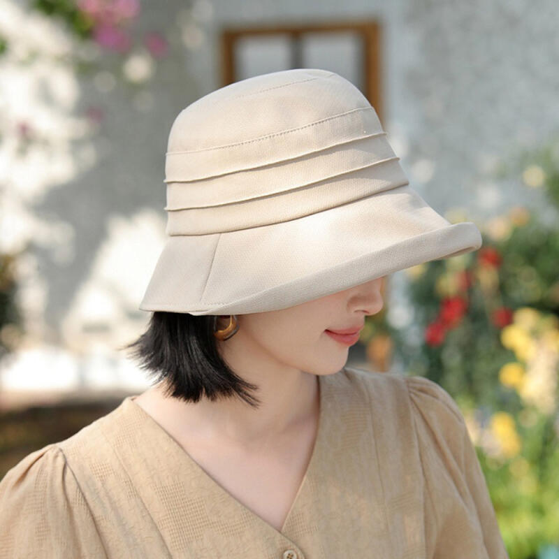 

Edie Bonnet Summer Walk Bucket Hat for Women Middle Aged black