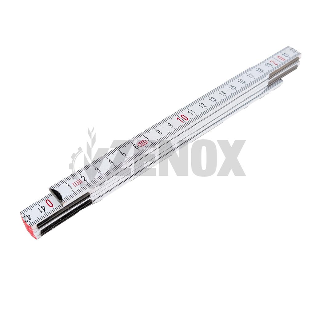 Folding wooden workshop ruler, yellow, 1 , 120252