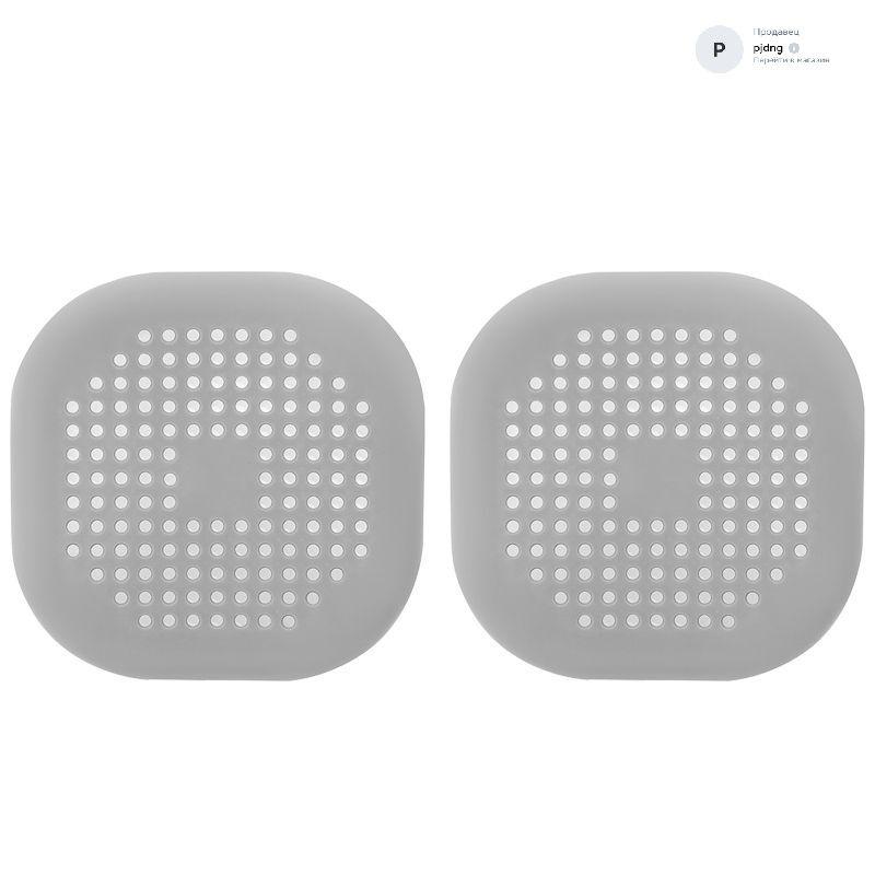 

Силиконовый бытовой кухонный фильтр-наклейка от засоров, присоска для волос в ванной One Size