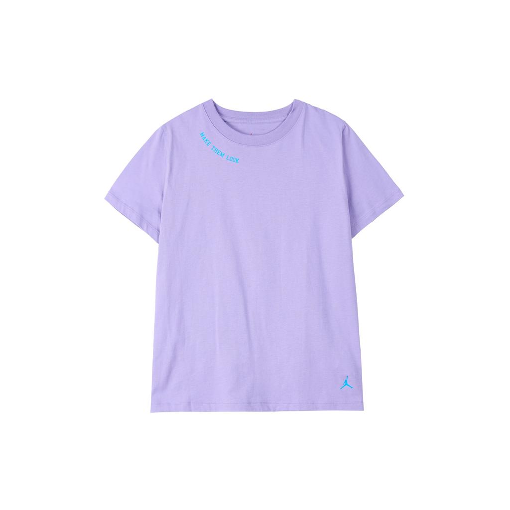 Jordan Casual Short Sleeve T-Shirt Women Tops Laser-Blue FD0103-500