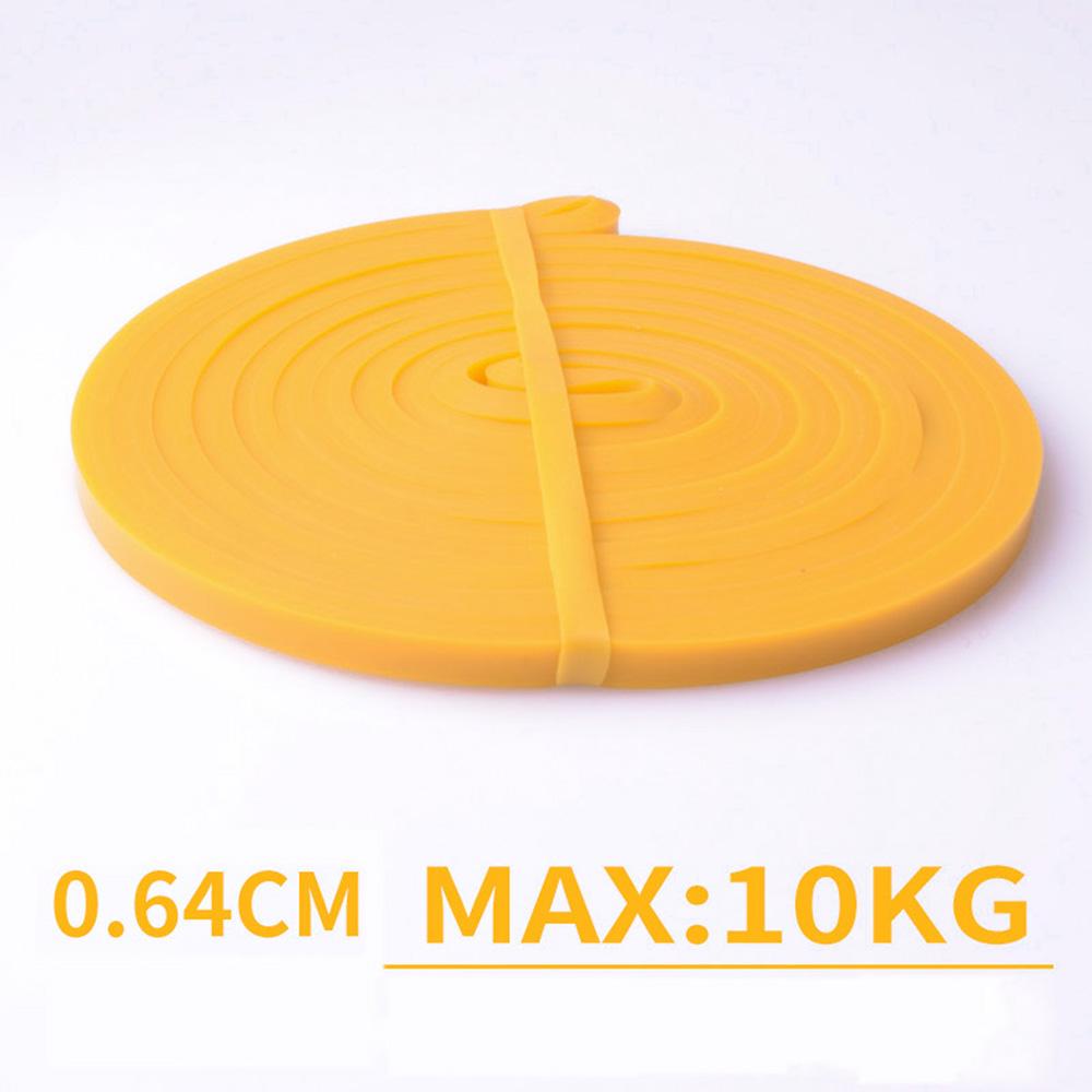 Men and Women Non-slip Fitness Yoga Tension Belt Flat Latex Band Tension Stretch Belt Resistance Band as pic жёлтый