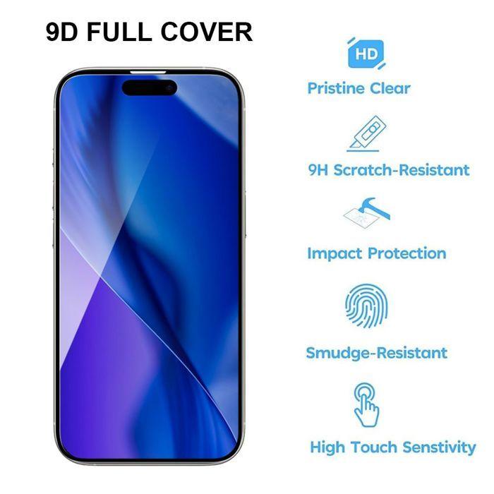 Film de protection en verre trempé - BOOLING - iPhone 17 Pro - 4 pièces - Antichoc 9H - Anti-rayures