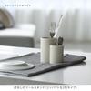 Ideaco Drainer Tool Chopsticks Cutlery Stand 2 Ports Width 11x Depth 6.8x Height 10.3cm Kitchen Drainers Sculpture Tool D Compact Stone Sand White