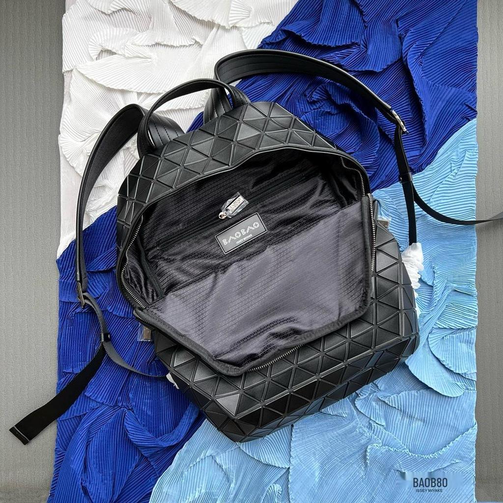 2024 Women's Geometric Rhombus Backpack: Large Capacity Frosted Space Schoolbag & Mountaineering Bag