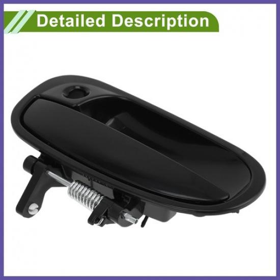 Exterior Door Handle for Honda Civic 1996-2000 Black Front Left Plastic New