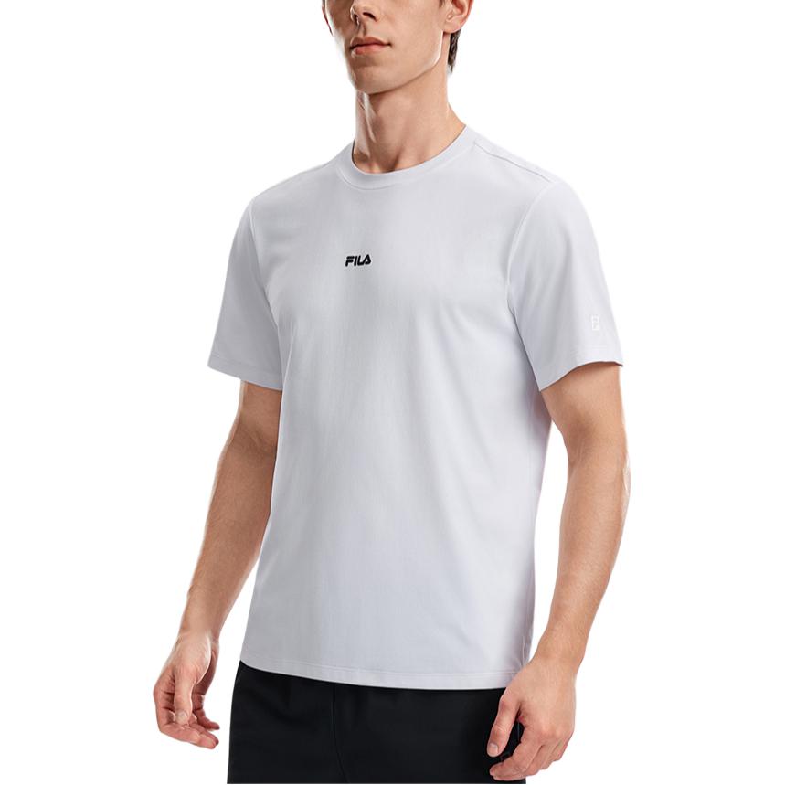Fila Fitness Minimalist Trendy Personality Sports Training Versatile Comfortable Moisture-Wicking Quick-Dry Short Sleeve T-Shirt A11M621113FWT