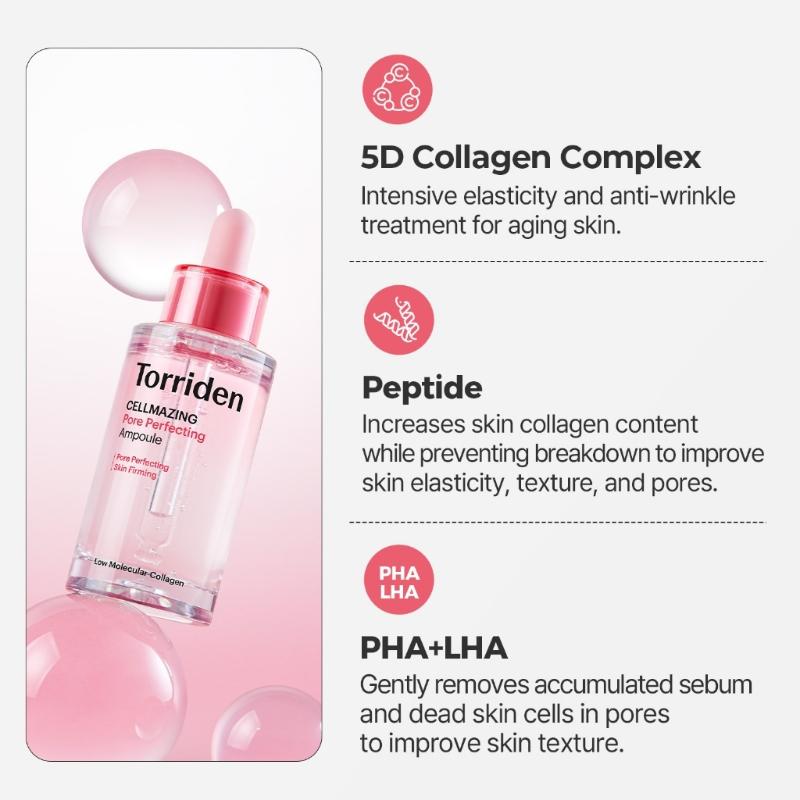 

Torriden Cellmazing Pore Perfecting Ampoule 30ml +RANDOM GIFT