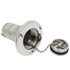 New Stainless Steel 316 Deck Filler GAS DIESEL FUEL WASTE WATER 38mm 50mm Mirror Polish Marine Boat Hardware Deck Filler Cap