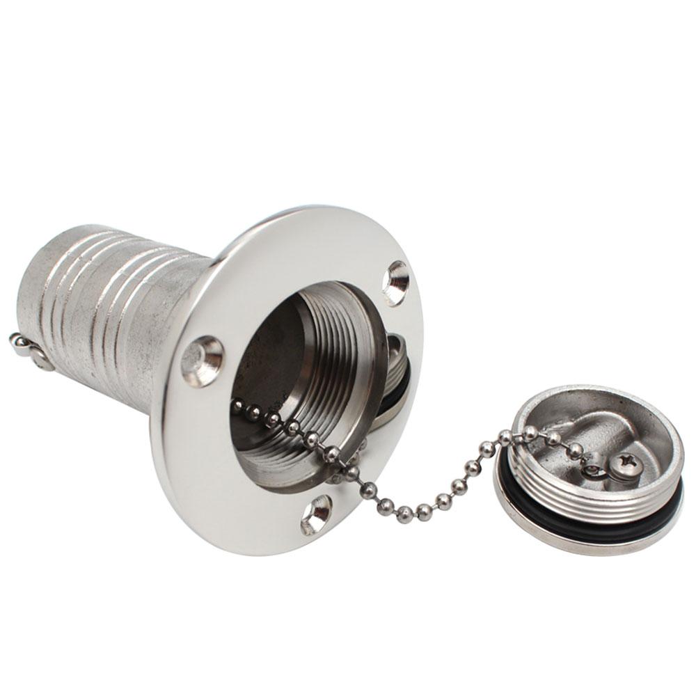 New Stainless Steel 316 Deck Filler GAS DIESEL FUEL WASTE WATER 38mm 50mm Mirror Polish Marine Boat Hardware Deck Filler Cap