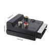 20pinový konektor SCART na 3 RCA S-Video Audio Video Adaptér Konektor kabelu Zapojte SCART do 3RCA konektoru S Video AV TV konvertor