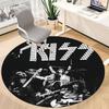 1pc KISS Rock Office Round Area Rug, Under Office Chairs Bedroom Living Room Home Decor  A1016303