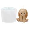 DIY Candle Mold Home Decoration Sitting Lucky Rabbit Silicone Mold 3D Bunny Scented Candle Mould For Wax Aromatherapy Making