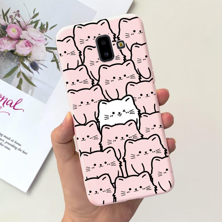 For Samsung Galaxy J4 J6 Plus 2018 Case Popular Flower Soft Silicone Phone Back Cover For Samsung J6Plus J4Plus J610F J415F Capa