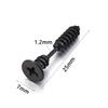 1 Pair Unisex Women Men Earrings Stainless Steel Piercing Nail Screw Stud Earrings Punk Rock Helix Ear Piercings Spiral Jewelry