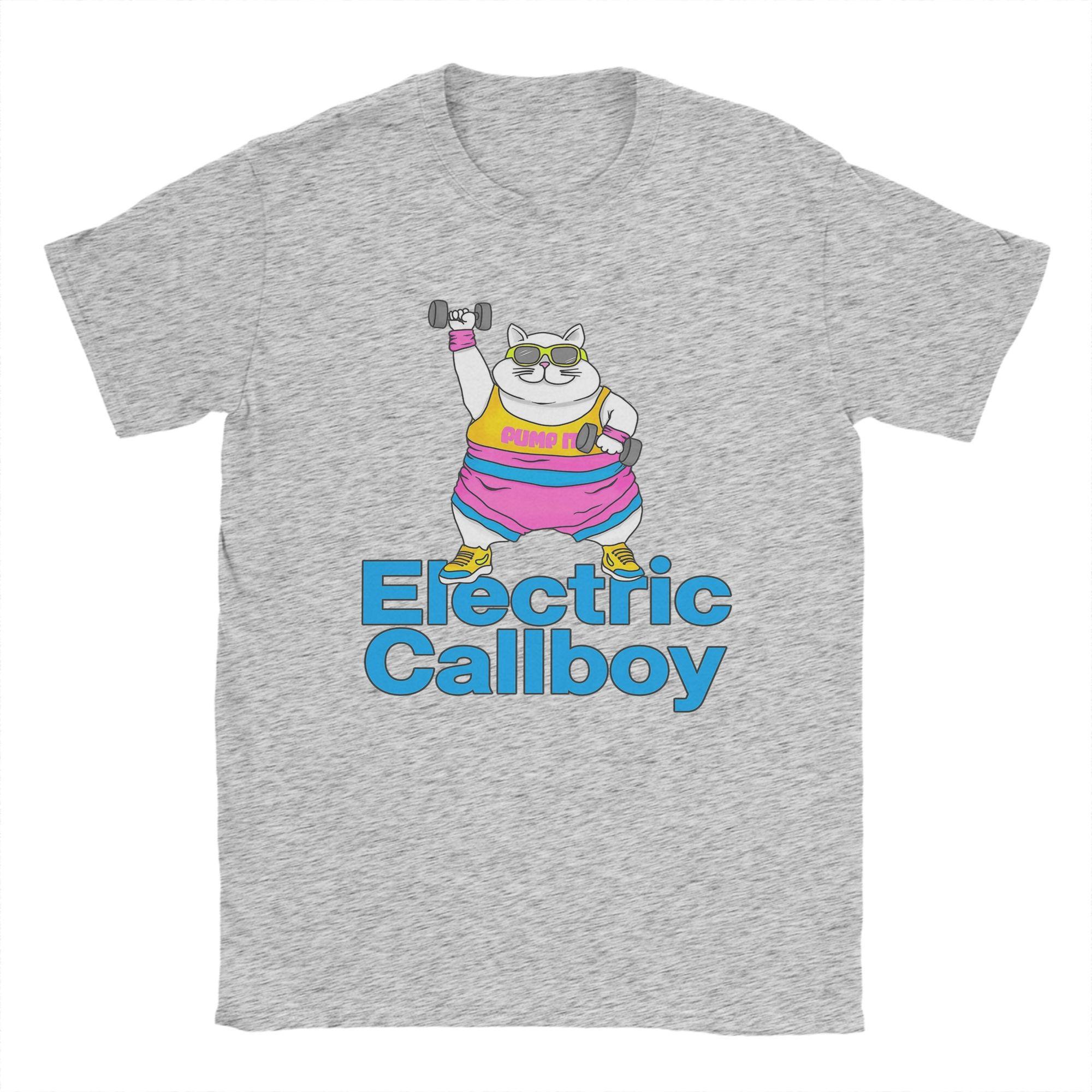 

Чоловічі футболки гурту Electric Callboy, футболка з написом Pump It, смішна футболка з коротким рукавом та круглим вирізом, бавовна, ідея для подарунка, топи 3XL