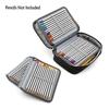 (Black) Portable Storage Porous Stationery Box Large Capacity Pencil Case For Student/office